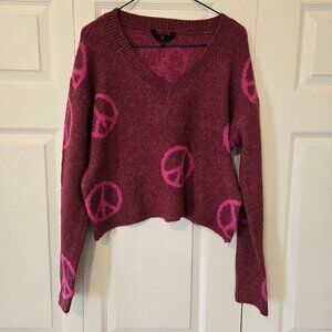 NoBo Peace Symbol Sweater